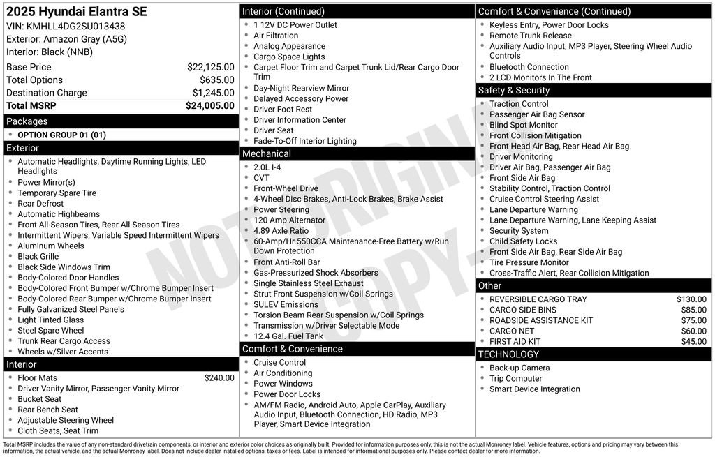 Used 2025 Hyundai Elantra SE image 5