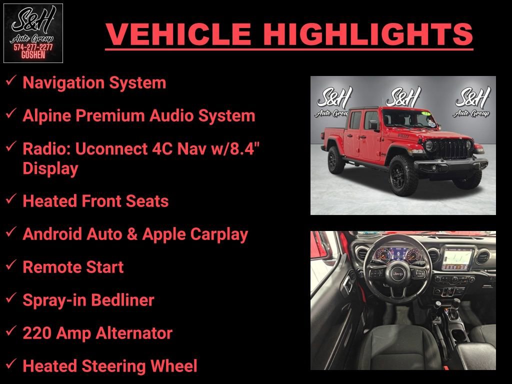 Used 2023 Jeep Gladiator Willys image 3