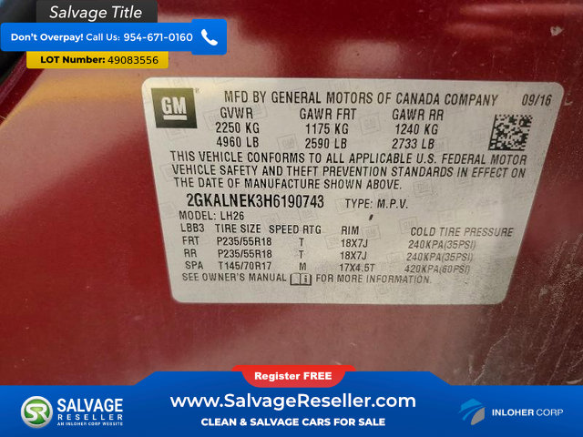 Used 2017 GMC Terrain SLE w/ Driver Alert Package I FWD image 17