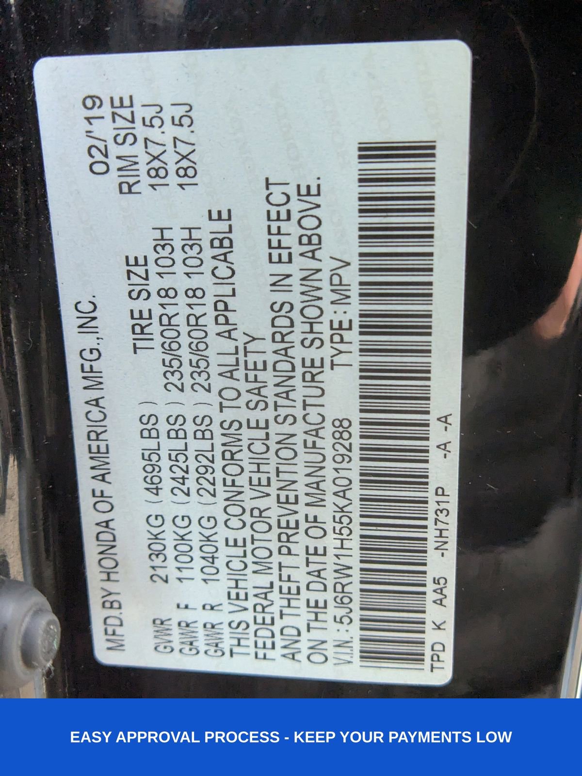 Used 2019 Honda CR-V EX image 24