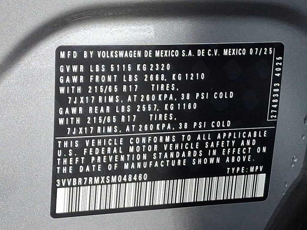 Certified 2025 Volkswagen Tiguan S image 29