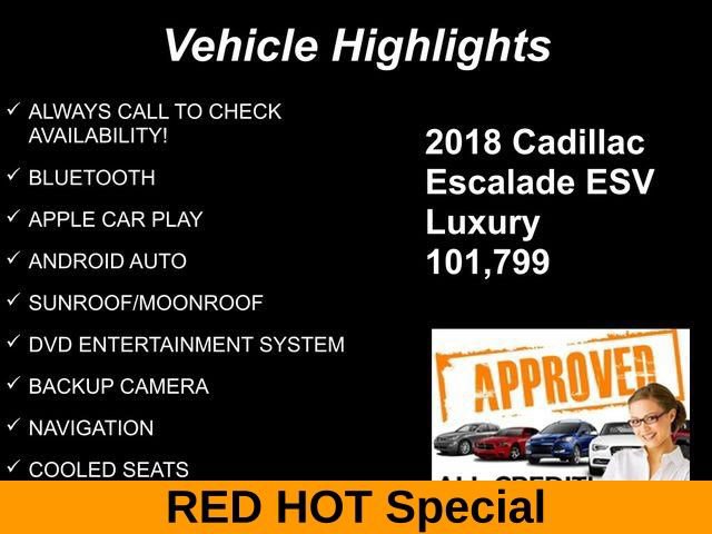 Used 2018 Cadillac Escalade ESV Luxury AWD/4WD image 10