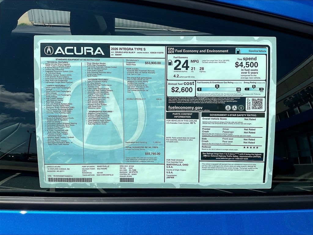 New 2026 Acura Integra Type S FWD image 14
