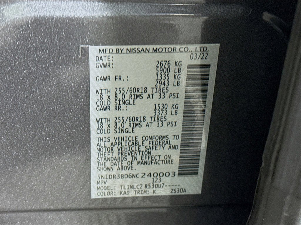 Certified 2022 Nissan Pathfinder SV w/ SV Premium Package image 38