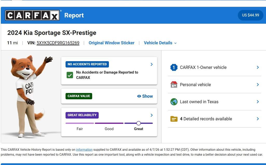 Used 2024 Kia Sportage SX image 10
