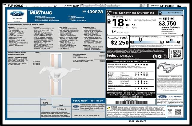 Used 2021 Ford Mustang GT RWD image 30