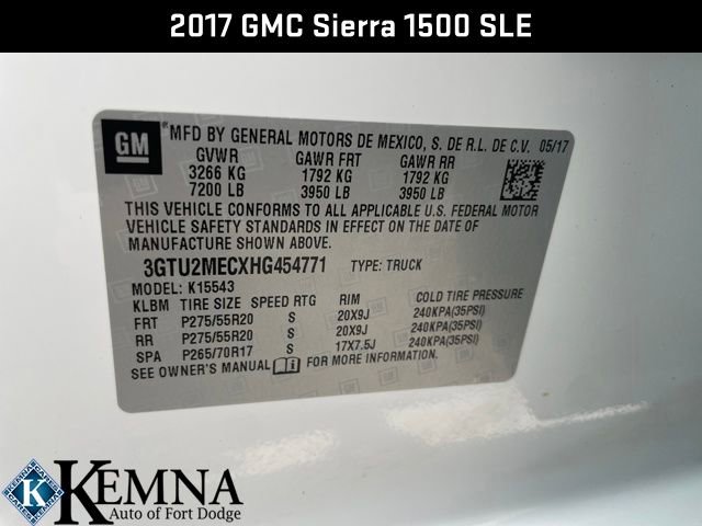 Used 2017 GMC Sierra 1500 SLE w/ SLE Value Package image 35