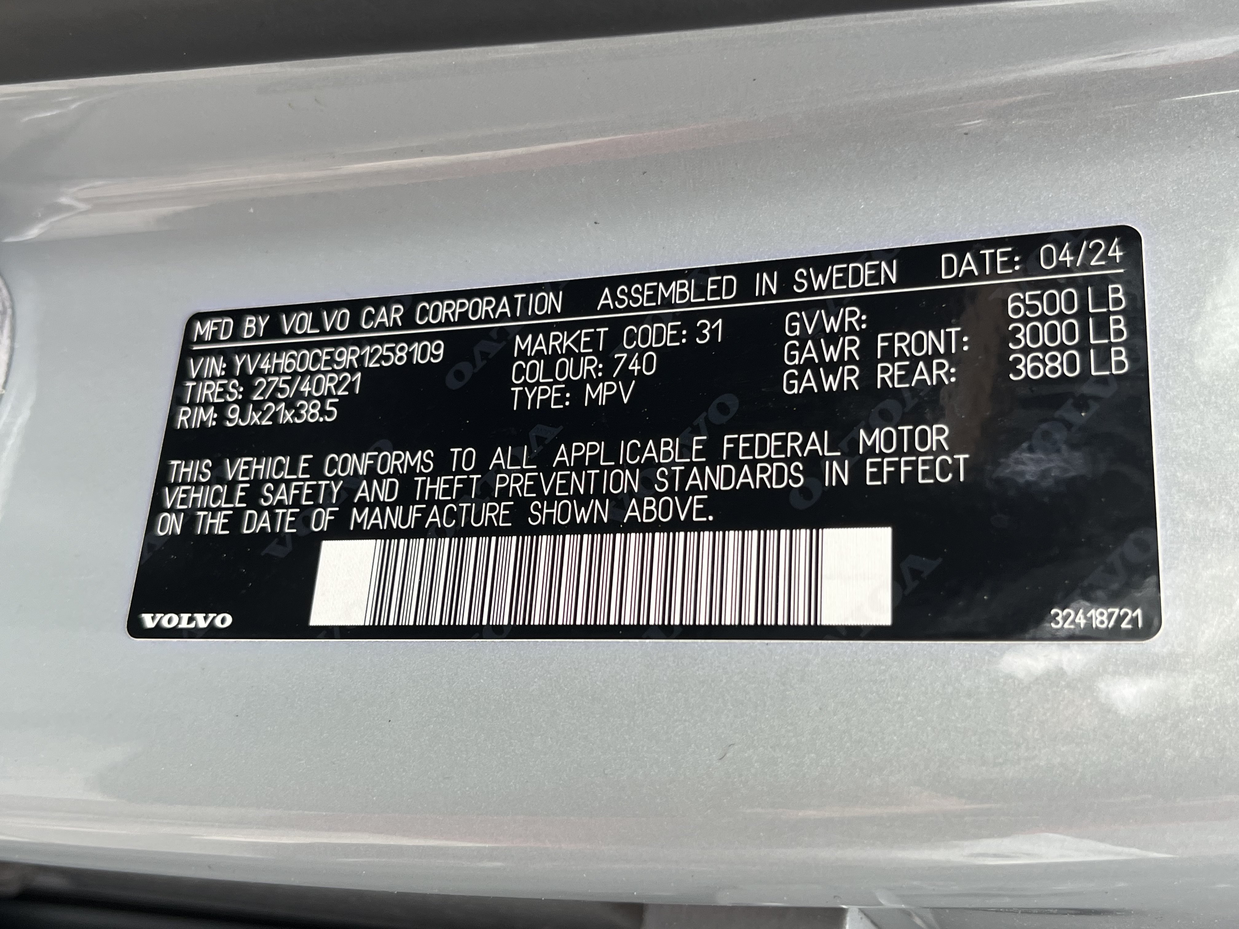 Used 2024 Volvo XC90 T8 Plus w/ Protection Package Premier AWD/4WD image 27