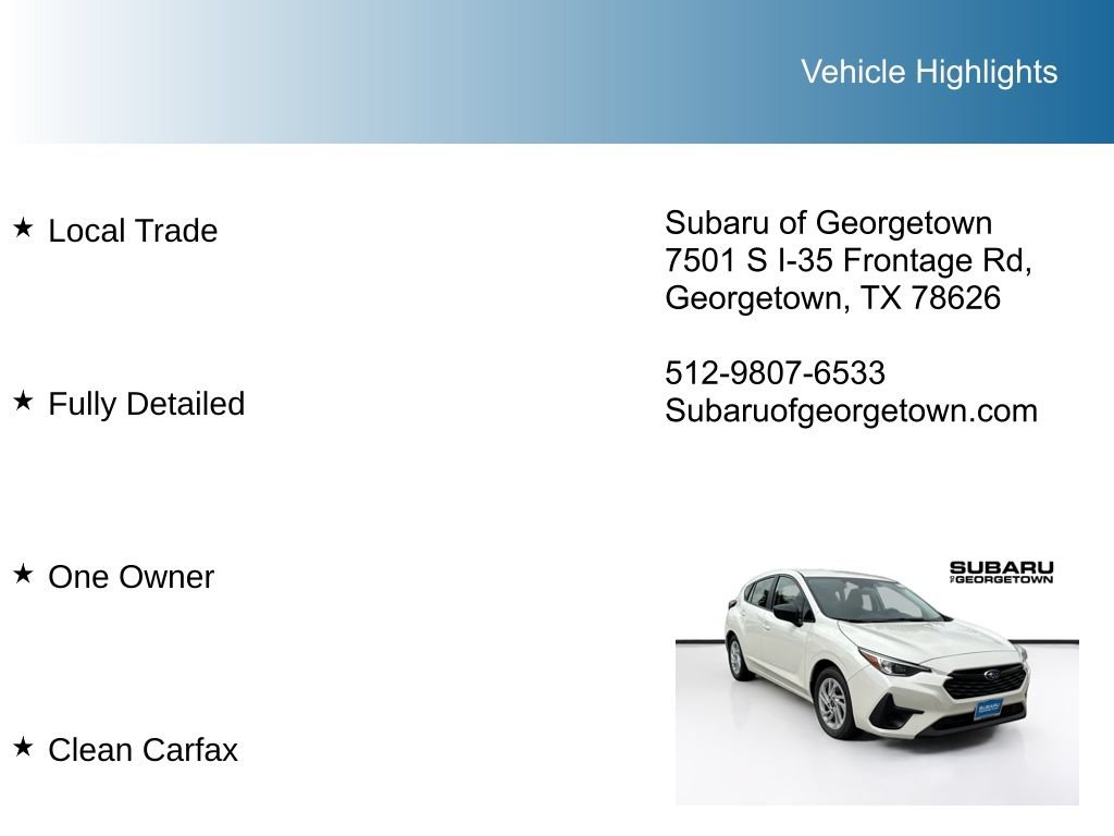 Certified 2024 Subaru Impreza 2.0i AWD/4WD image 10