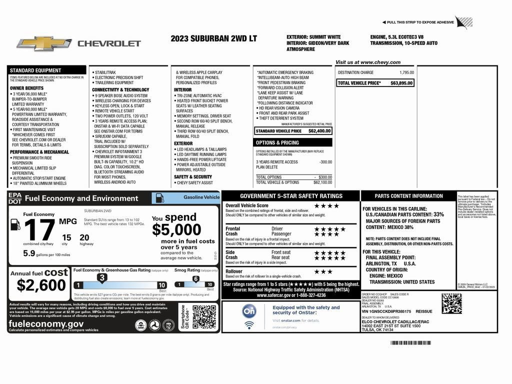 Used 2023 Chevrolet Suburban LT image 2