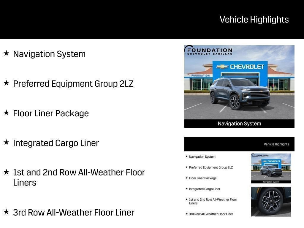 New 2026 Chevrolet Traverse High Country w/ LPO, Floor Liner Package AWD/4WD image 35