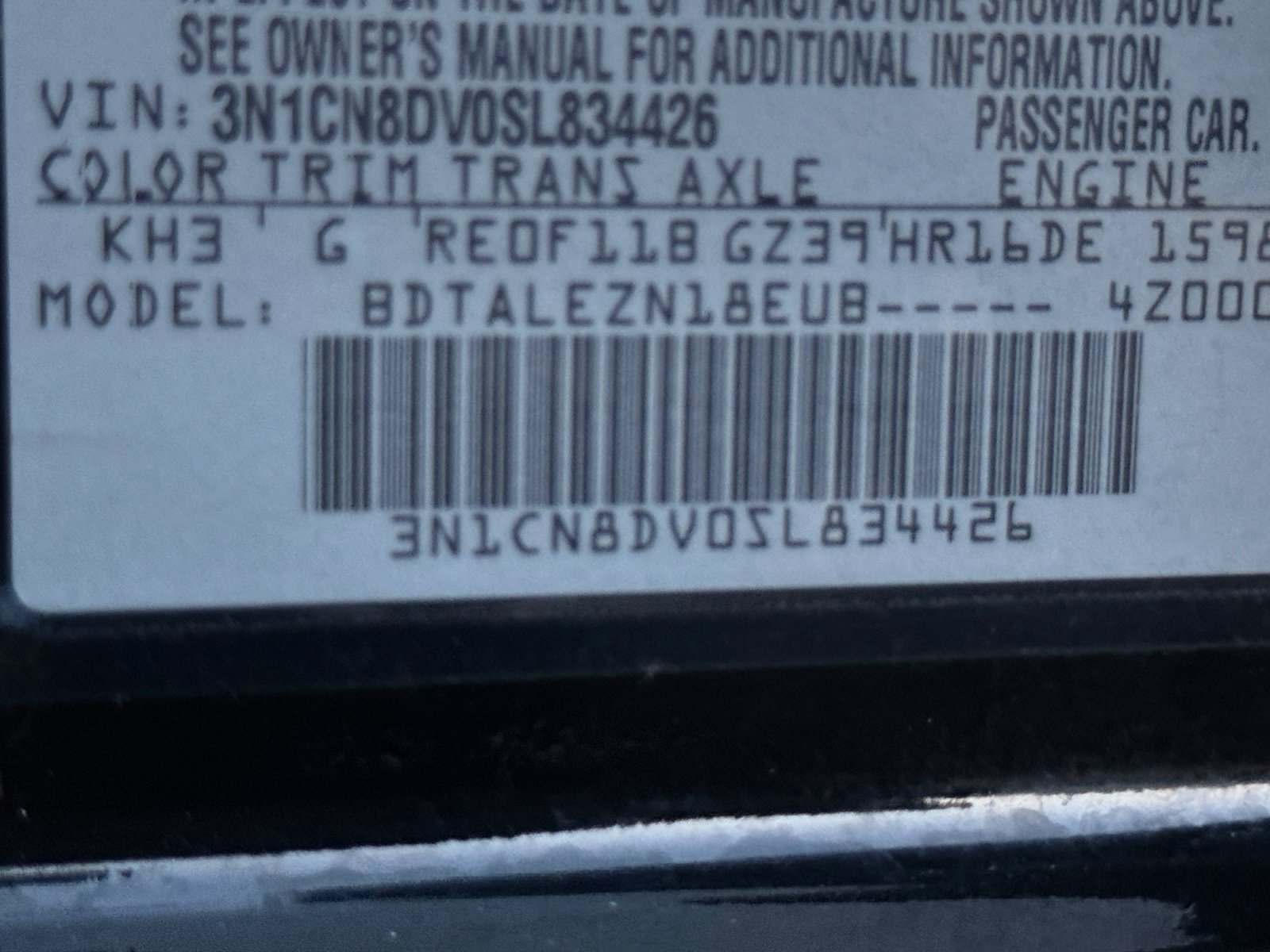 Used 2025 Nissan Versa S FWD image 26