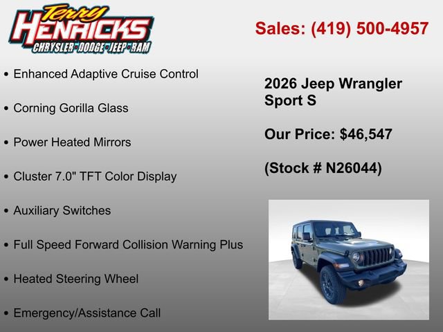 New 2026 Jeep Wrangler Unlimited Sport AWD/4WD image 36