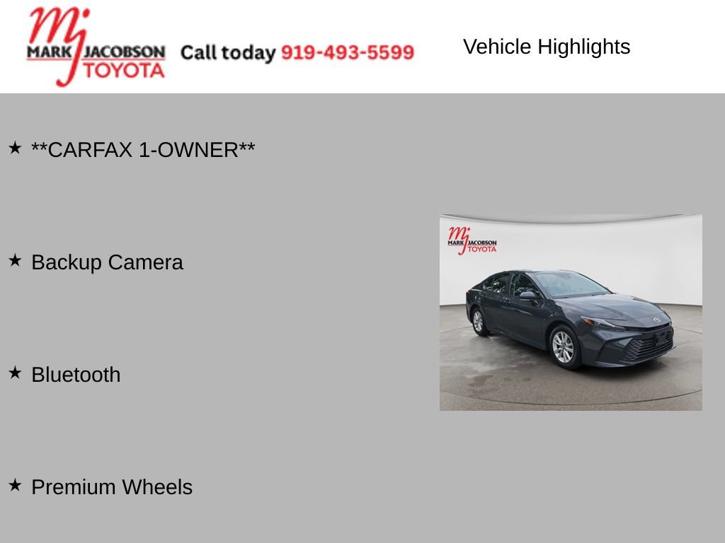 Used 2025 Toyota Camry LE FWD image 6