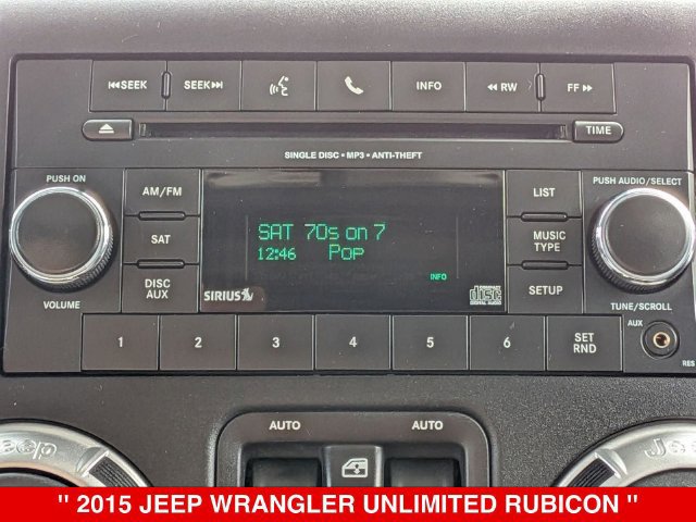 Used 2015 Jeep Wrangler Unlimited Rubicon w/ Connectivity Group AWD/4WD image 21