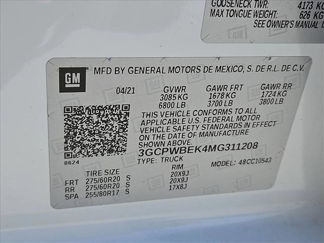 Used 2021 Chevrolet Silverado 1500 Custom image 23