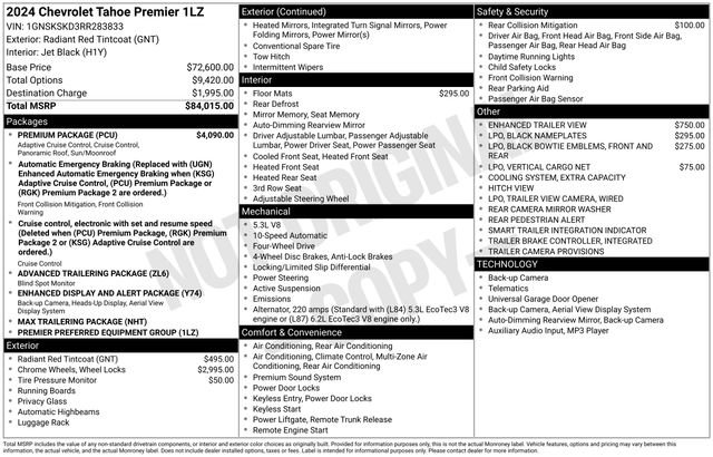 Certified 2024 Chevrolet Tahoe Premier w/ Premium Package image 27