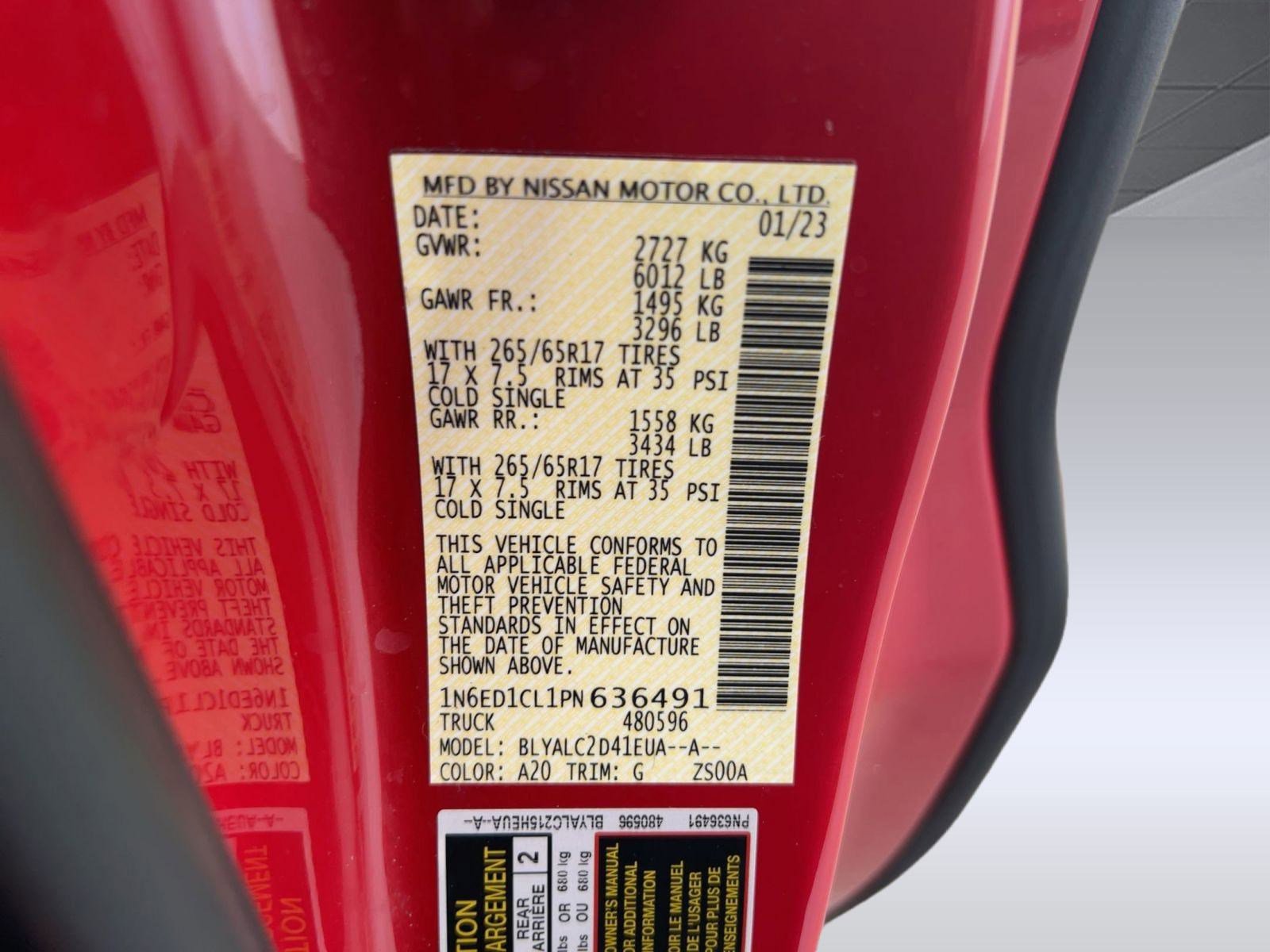 Used 2023 Nissan Frontier SV w/ SV Convenience Package image 20