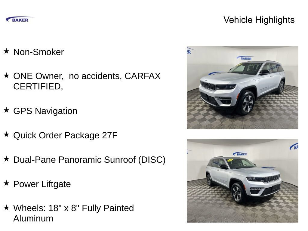 Used 2022 Jeep Grand Cherokee Limited 4xe AWD/4WD image 4