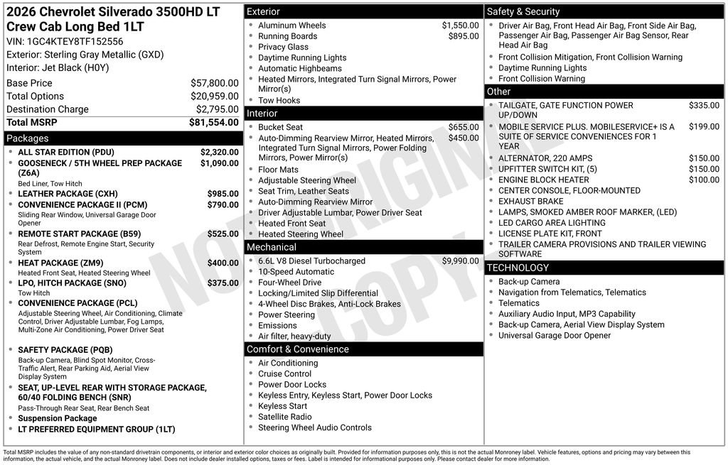 New 2026 Chevrolet Silverado 3500 LT w/ All Star Edition image 19