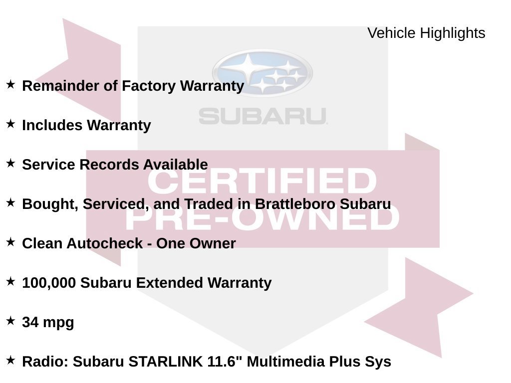 Certified 2024 Subaru Crosstrek 2.0i Premium AWD/4WD image 9
