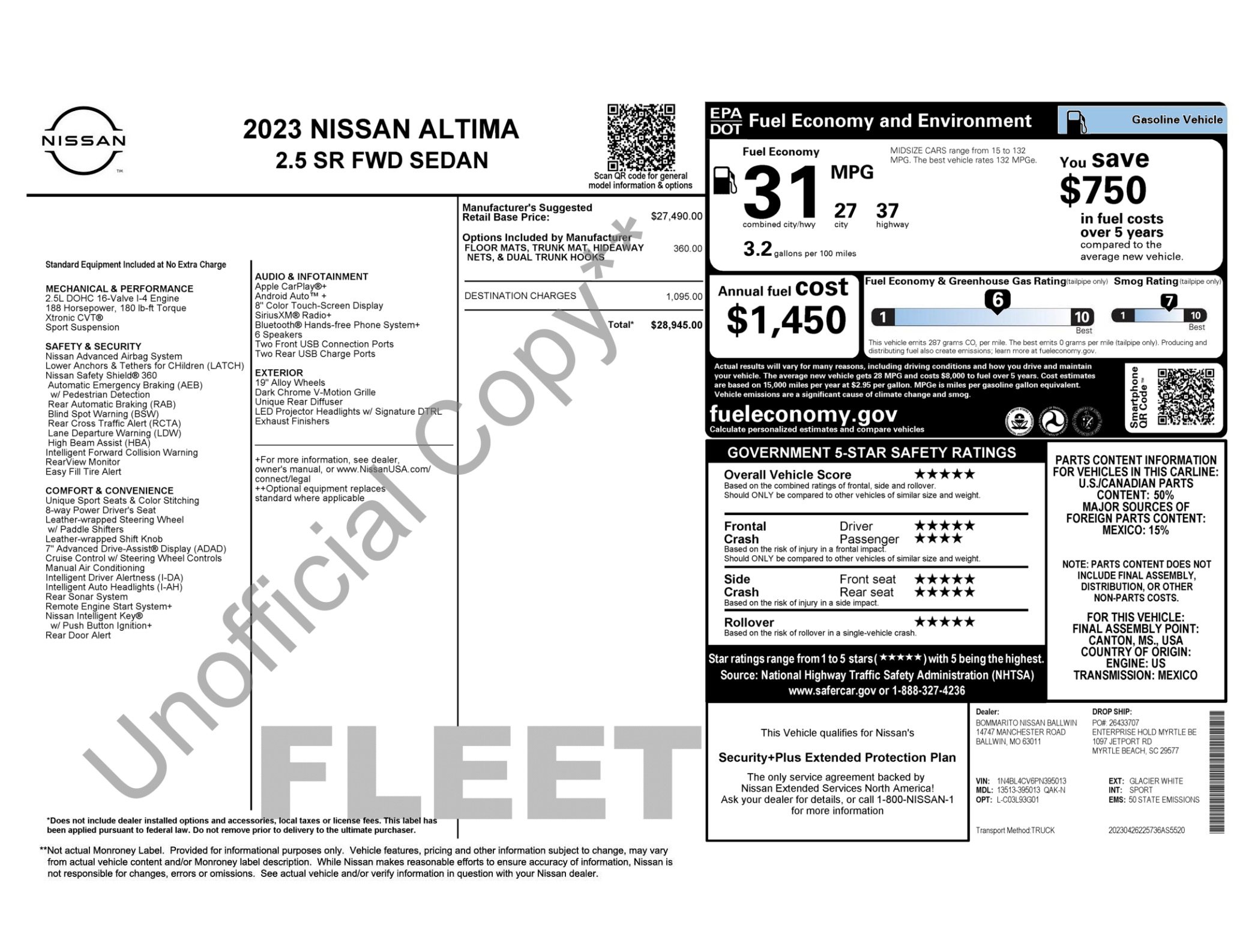 Used 2023 Nissan Altima 2.5 SR image 5