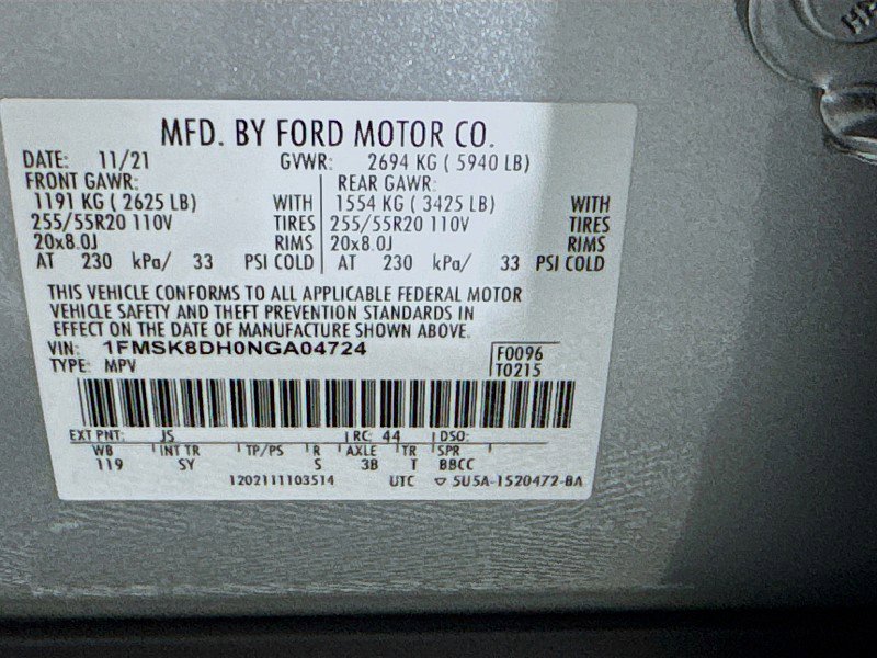 Used 2022 Ford Explorer XLT w/ Equipment Group 202A image 33