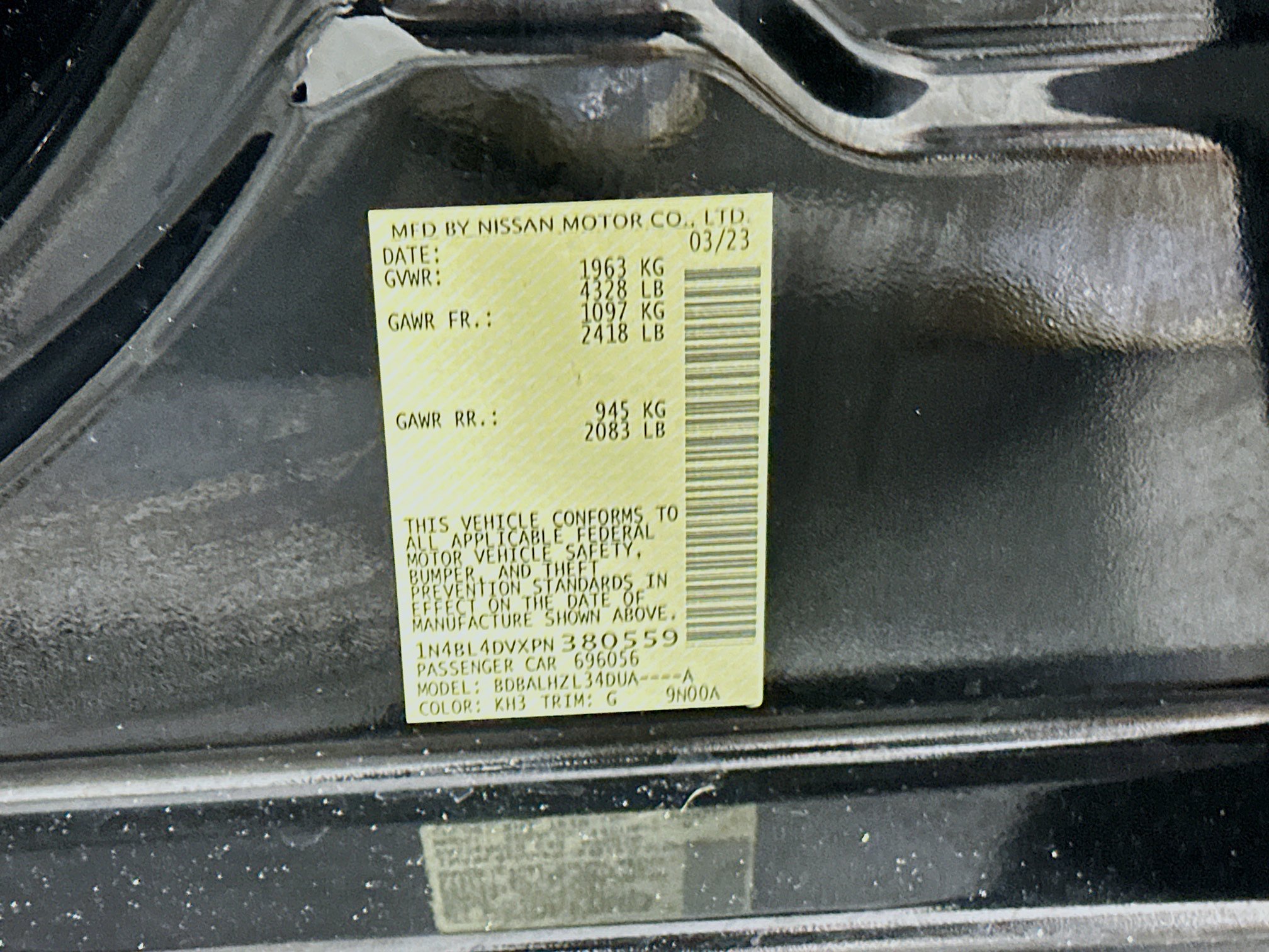 Used 2023 Nissan Altima 2.5 SV FWD image 12