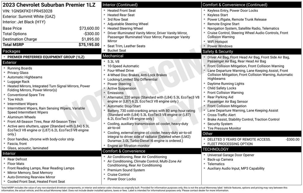 Used 2023 Chevrolet Suburban Premier AWD/4WD image 34