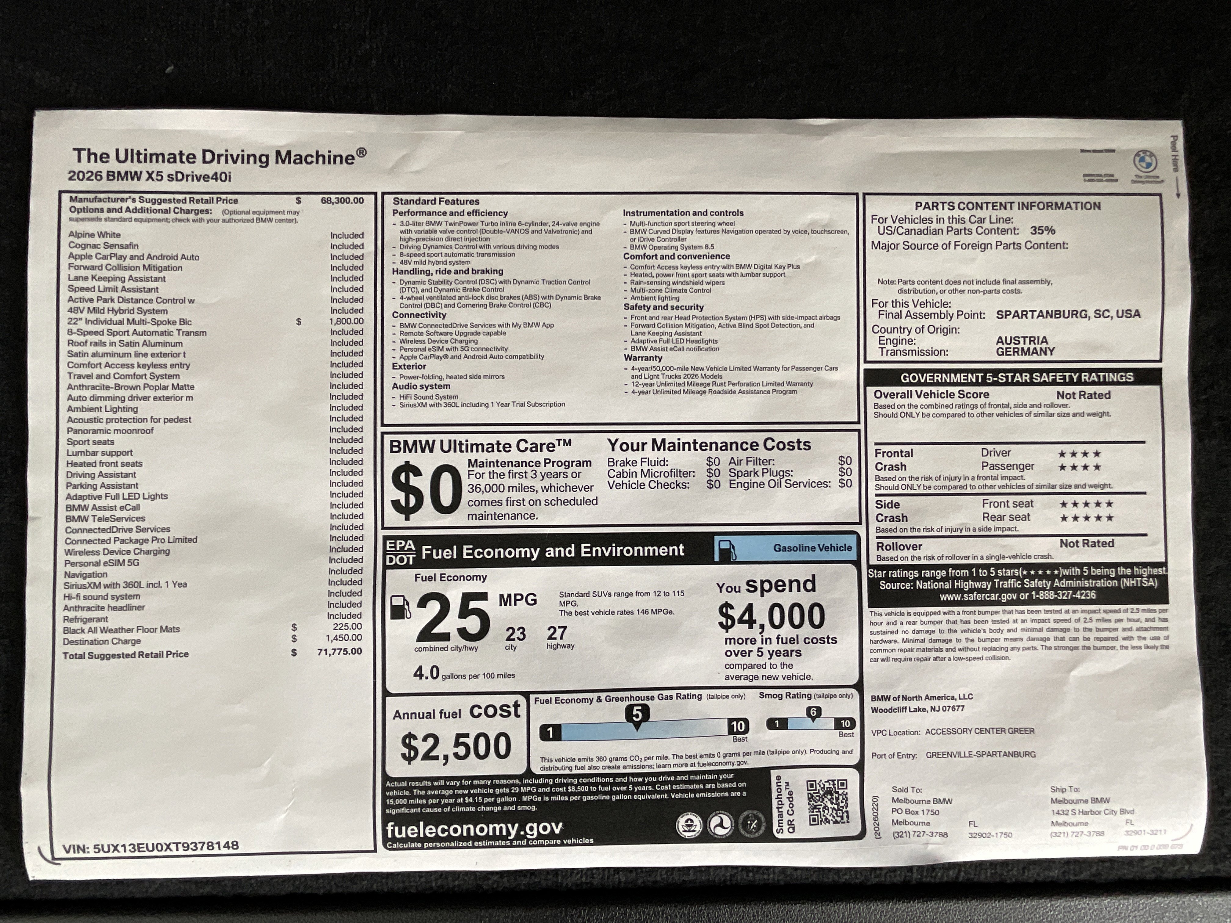 New 2026 BMW X5 sDrive40i image 36