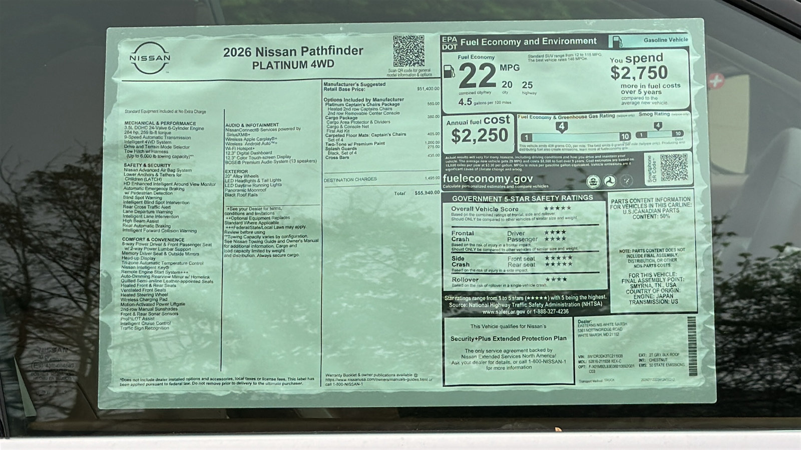 New 2026 Nissan Pathfinder Platinum AWD/4WD image 13