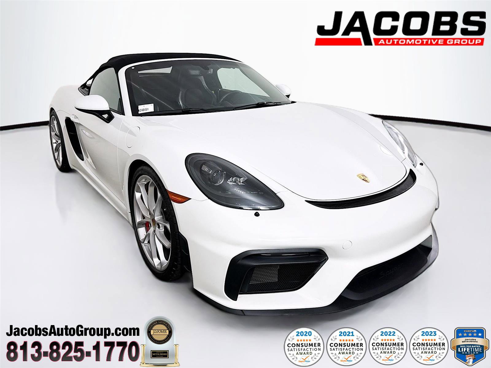 Used 2021 Porsche 718 Boxster Spyder w/ Light Design Package image 1