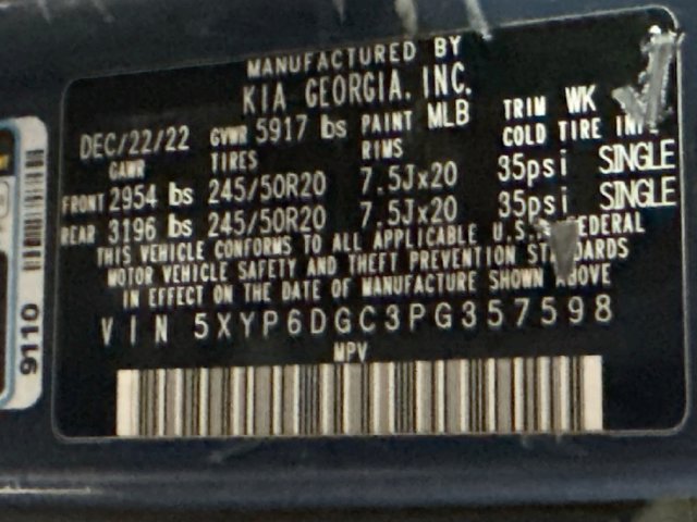 Certified 2023 Kia Telluride S w/ S Sunroof Package AWD/4WD image 35