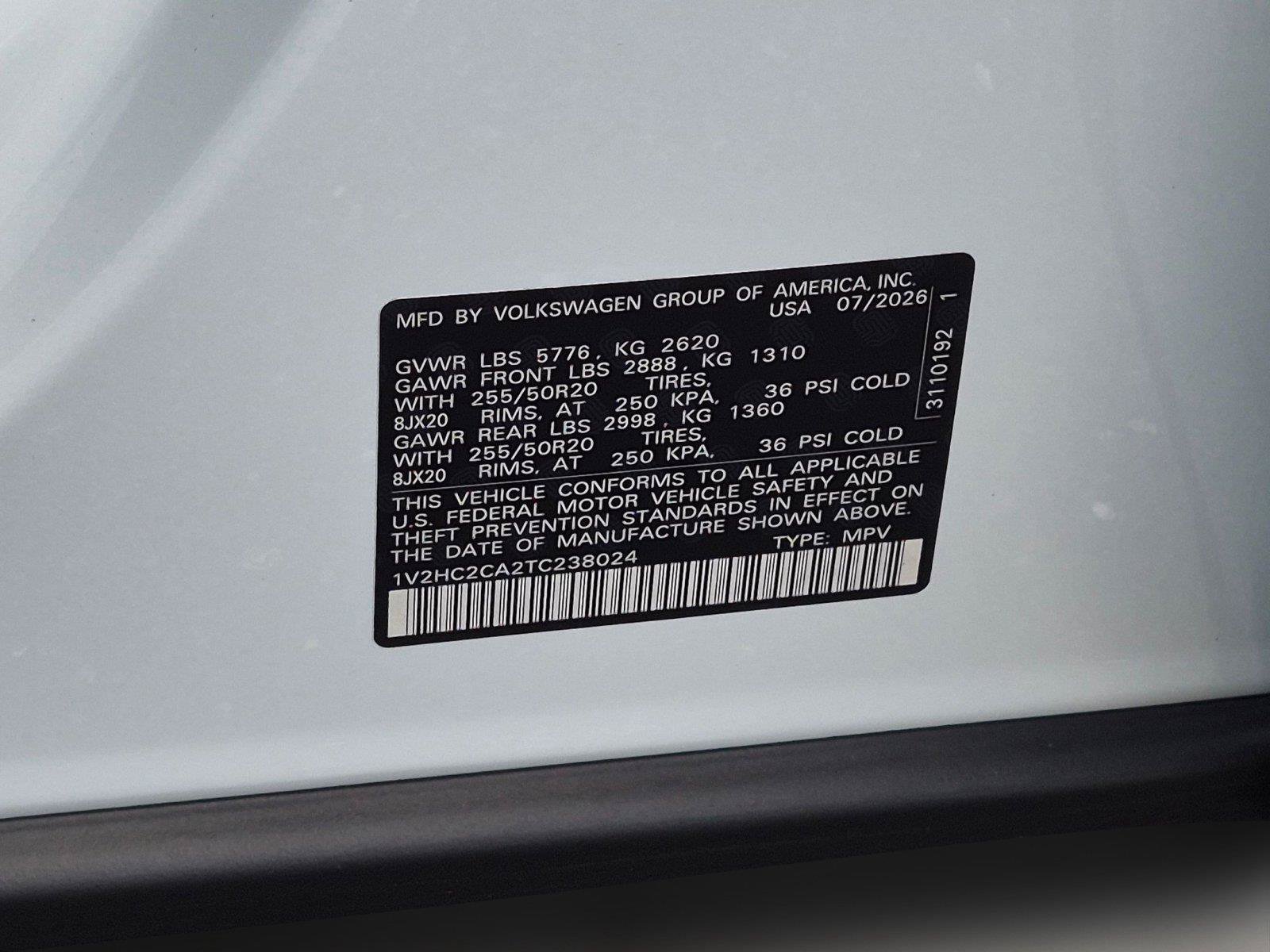 New 2026 Volkswagen Atlas Cross Sport SE AWD/4WD image 10