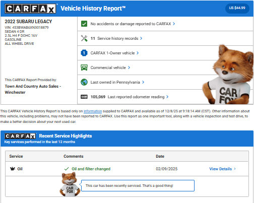 Used 2022 Subaru Legacy image 38