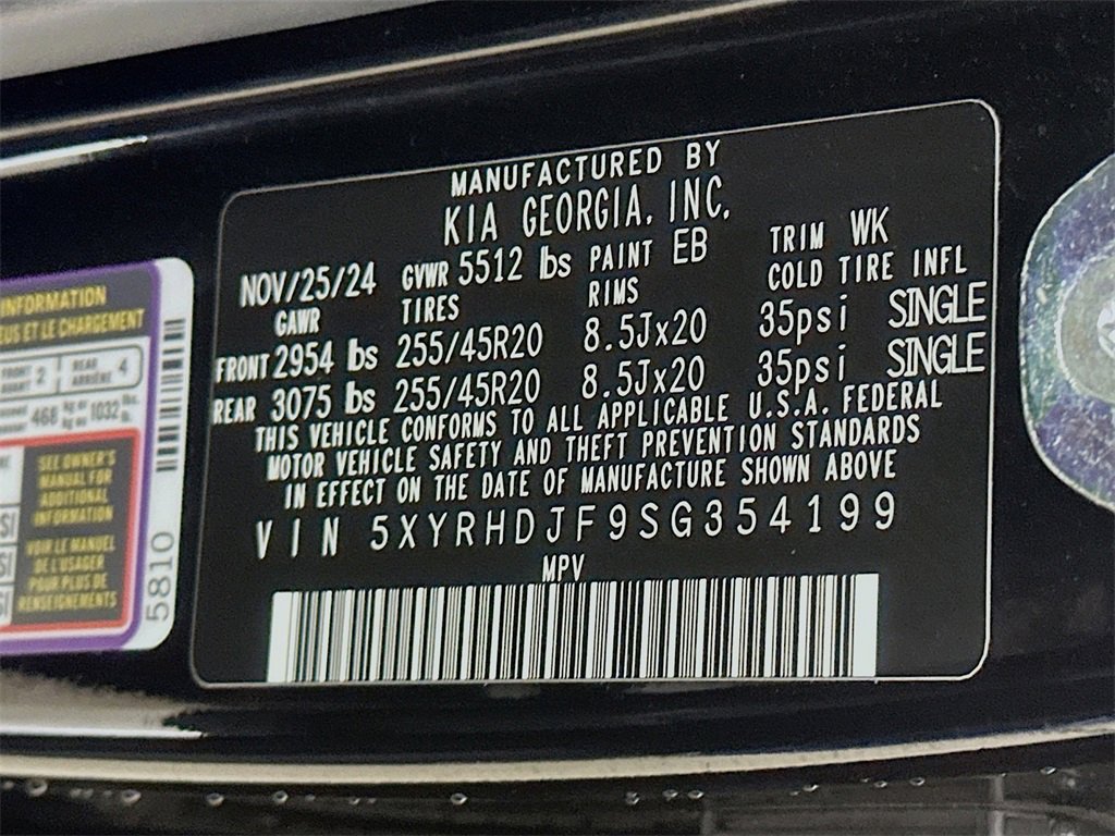 Certified 2025 Kia Sorento X-Line EX image 35