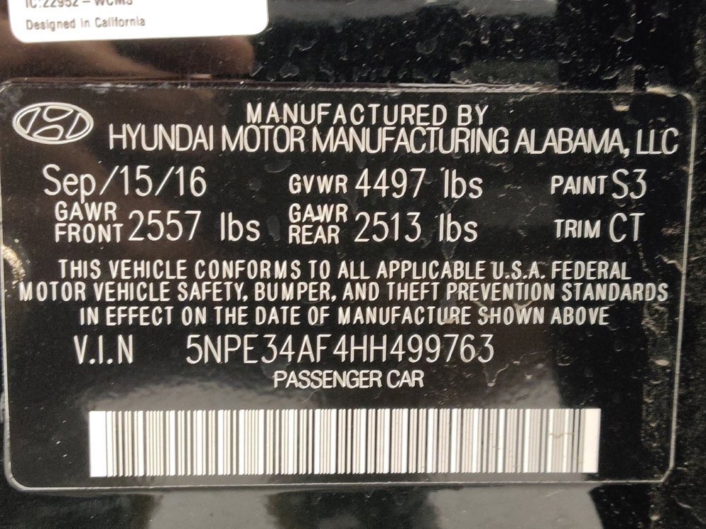 Used 2017 Hyundai Sonata Sport w/ Value Edition Package 02 FWD image 33