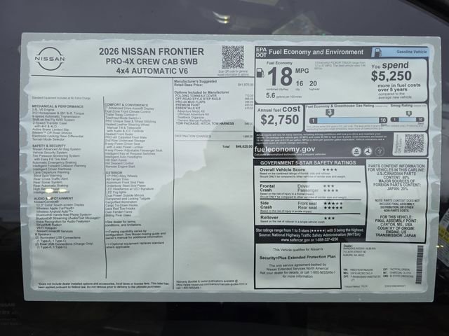 New 2026 Nissan Frontier PRO-4X w/ Tow Package image 33