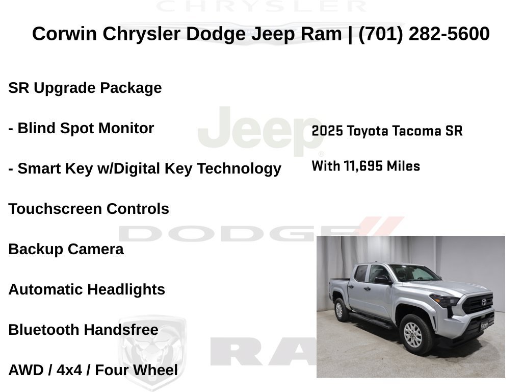 Used 2025 Toyota Tacoma SR w/ SR Upgrade Package AWD/4WD image 6
