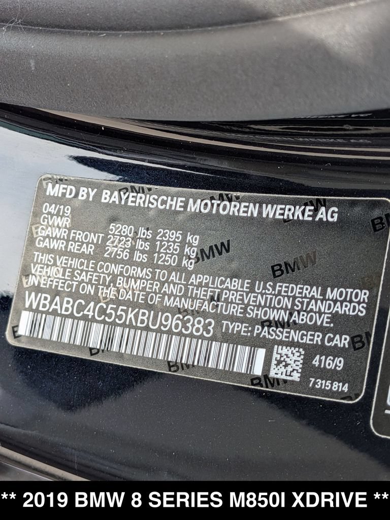Used 2019 BMW M850i xDrive Coupe AWD/4WD image 28