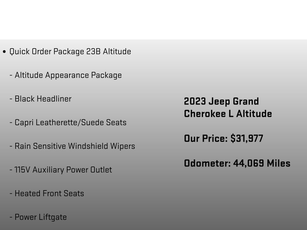 Used 2023 Jeep Grand Cherokee L Laredo AWD/4WD image 6