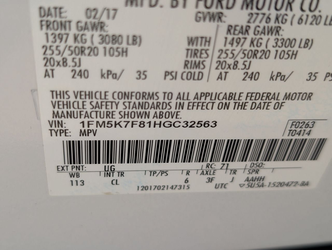 Used 2017 Ford Explorer Limited w/ Equipment Group 301A FWD image 28