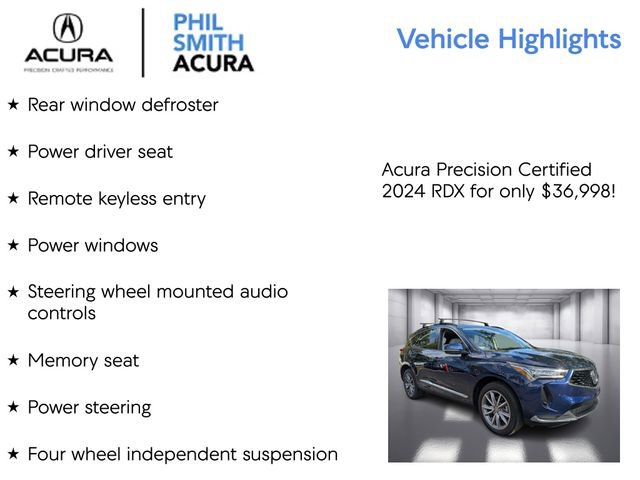 Certified 2024 Acura RDX Technology Package image 9