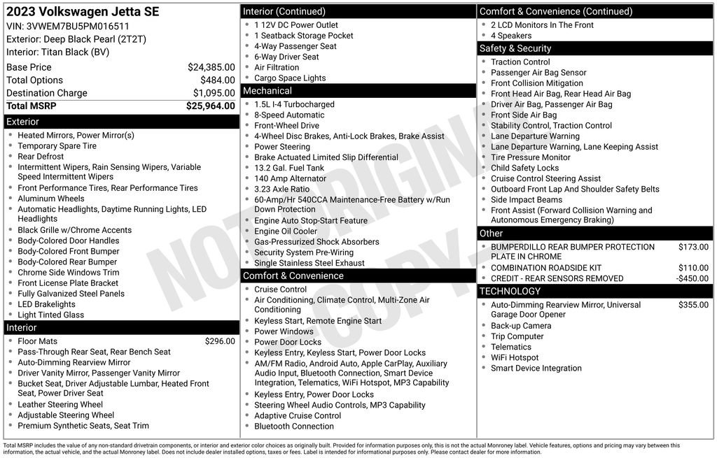 Certified 2023 Volkswagen Jetta SE FWD image 32