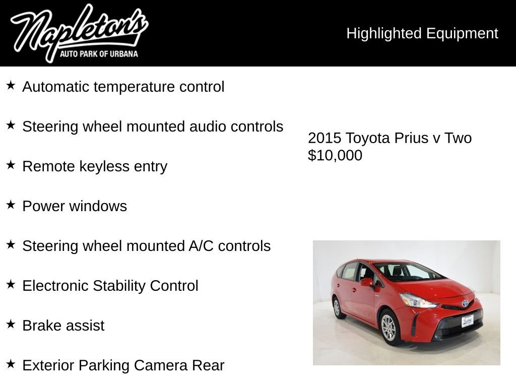 Used 2015 Toyota Prius V Two FWD image 15