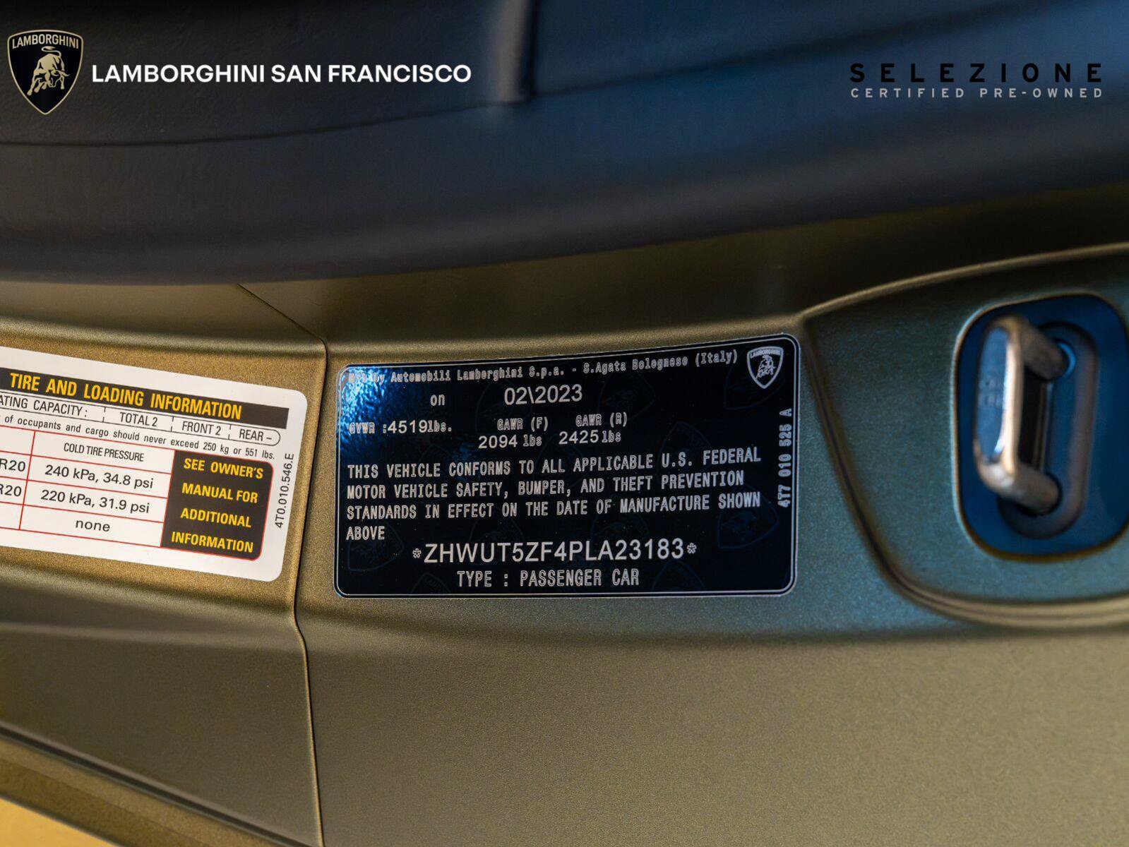 Used 2023 Lamborghini Huracan EVO RWD image 84