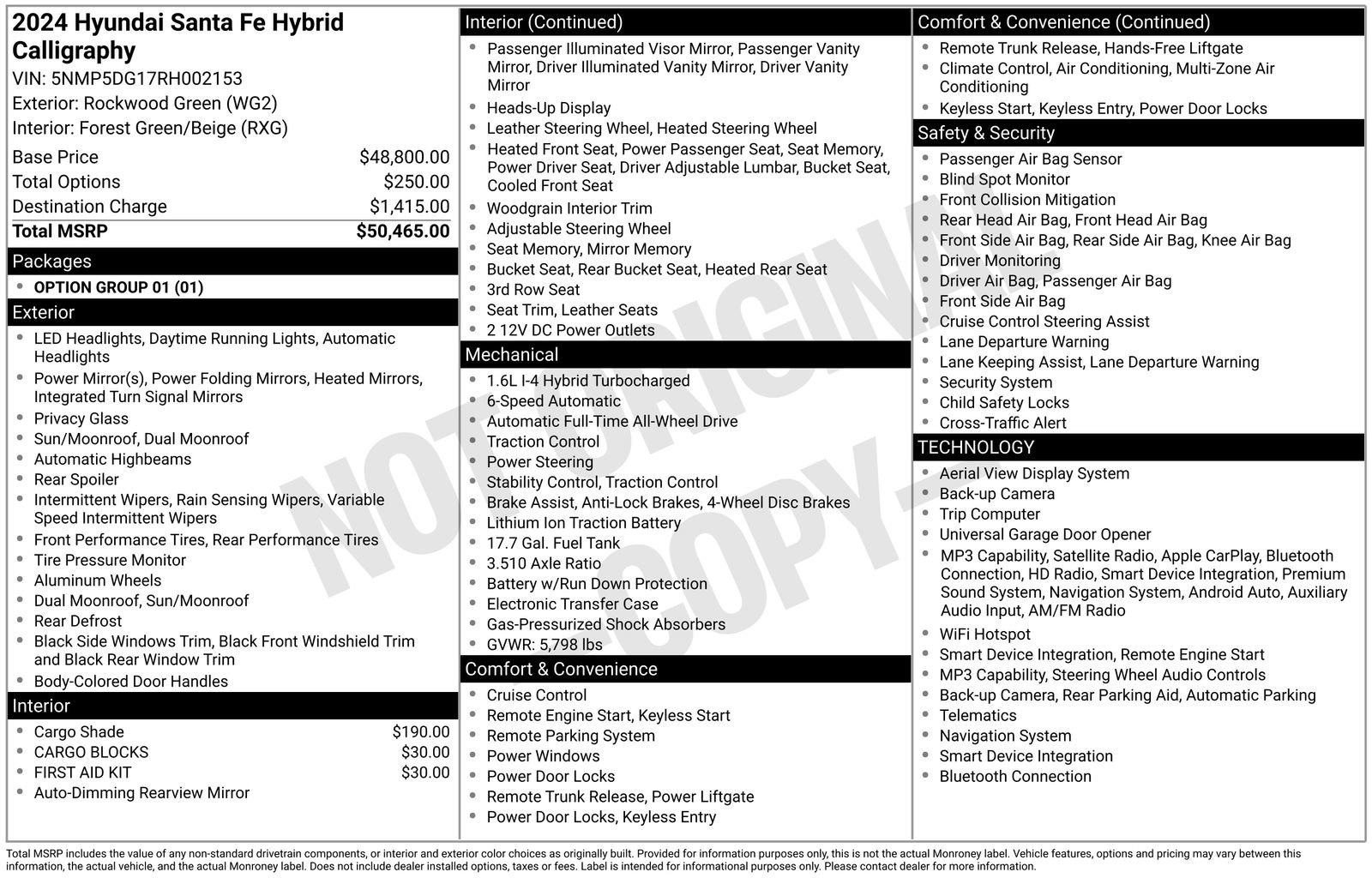 Used 2024 Hyundai Santa Fe Calligraphy image 32