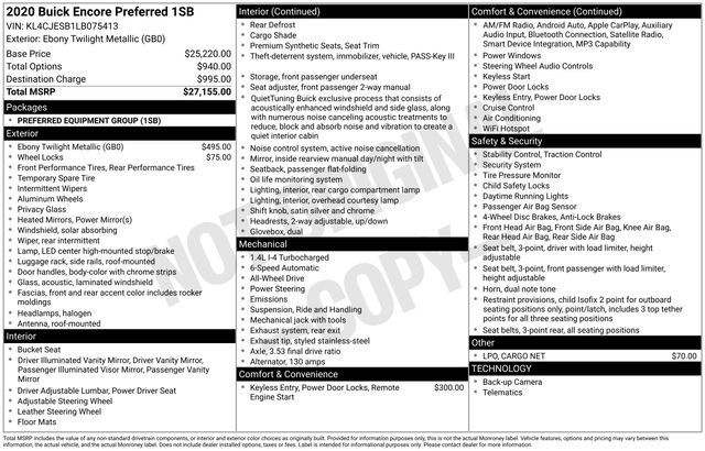 Used 2020 Buick Encore Preferred image 6