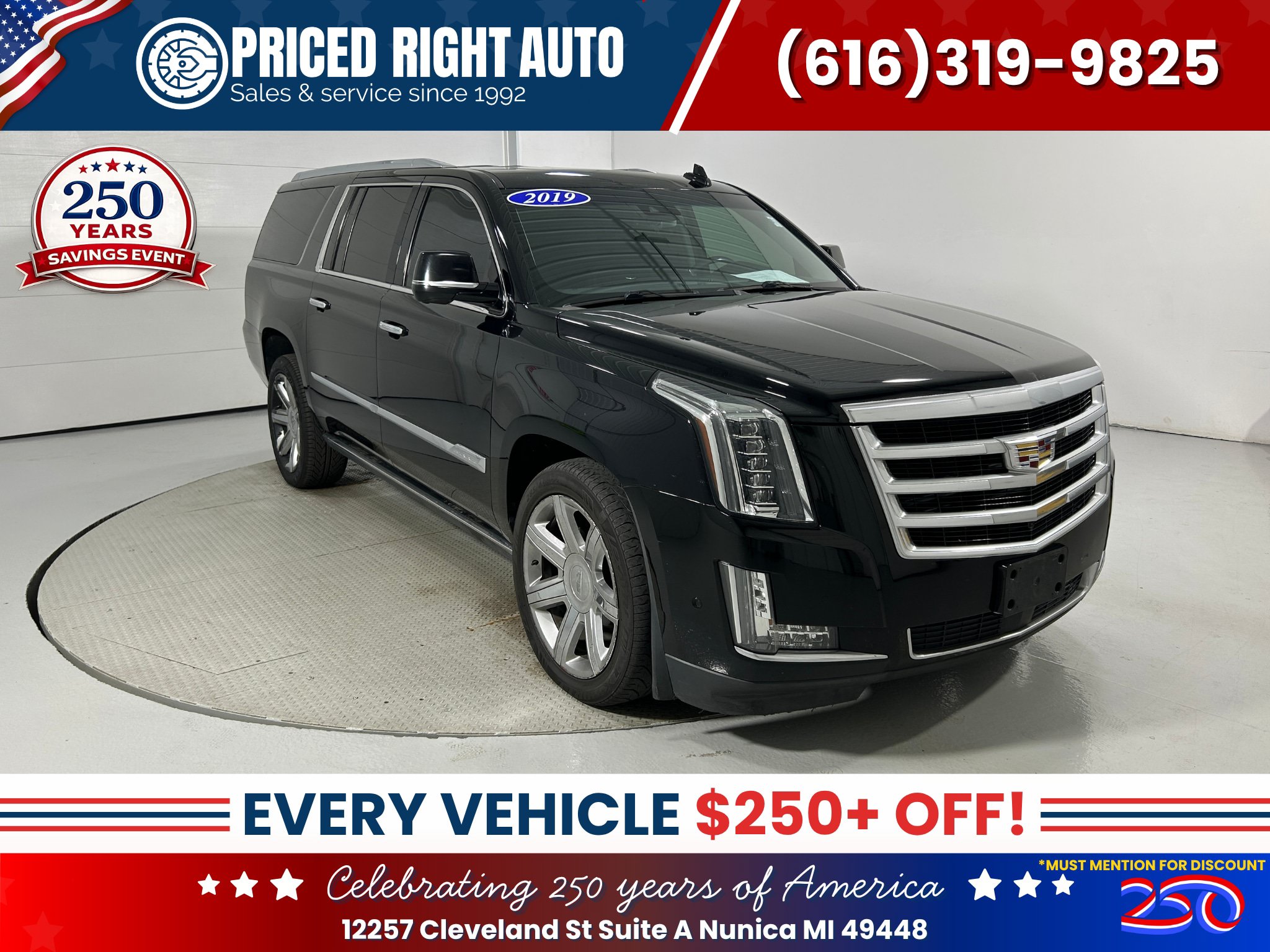 Used 2019 Cadillac Escalade ESV Premium Luxury