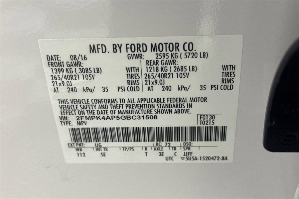 Used 2016 Ford Edge Sport w/ Equipment Group 401A image 36